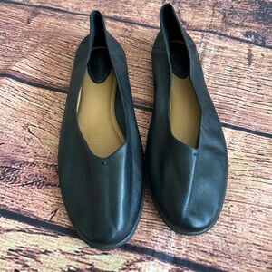 LATIGO| Womens Natalia Blue Leather Ballet Flats Slip‎ On Size 10M